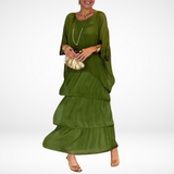 Thea | Lockeres Maxikleid für jeden Tag – Grün