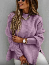 Zariah - damen strickpullover – Lila
