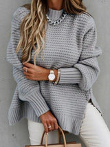 Zariah - damen strickpullover – Grau