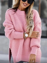 Zariah - damen strickpullover – Rosa