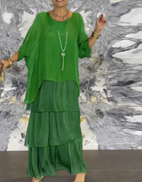 Elianna – Elegantes Maxikleid – Grün
