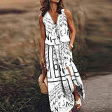 Lorna – Stilvolles ärmelloses Maxikleid – Weiß