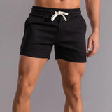 Leonel | Herren Jogger Shorts mit Kordelzug und Taschen – Schwarz