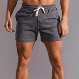 Leonel | Herren Jogger Shorts mit Kordelzug und Taschen – Dunkelgrau