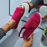 Ergonomische Damen-Sandalen mit atmungsaktivem Material – Rosa