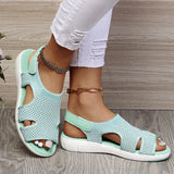 Ergonomische Damen-Sandalen mit atmungsaktivem Material – Türkis