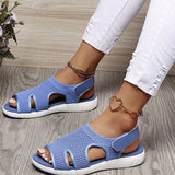 Ergonomische Damen-Sandalen mit atmungsaktivem Material – Blau