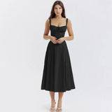 Tivelle – Elegantes Kleid im Korsettstil – Schwarz