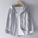 Nikki | Leinenbluse – Grau