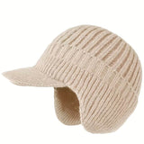 CozyWarm – Unisex-Wintermütze mit Ohrenklappen – Beige