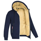Xavier – sherpawollweste – Marineblau
