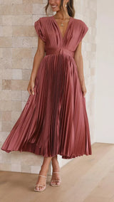 Lina | Stilvolles & modernes Kleid – Rosa-Rot
