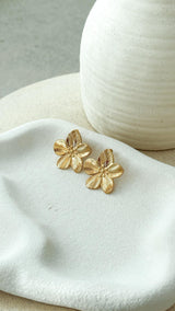 Lexi Gold Plated Flower Earrings – Elegante Blumensooden für Jeden Anlass – Gold