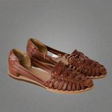 Bequeme Flache Sommer Sandalen für Damen – Dunkelbraun