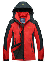 Wasserdichte Regenjacke für Damen | Mit Kapuze – Rot