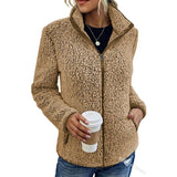 Winter-fleecejacke für damen – tryne – Khaki