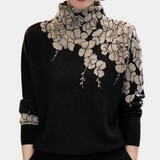 TANGIA - Bequemer Pullover für Damen – Schwarz