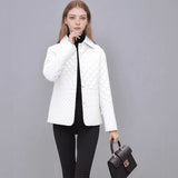 Evoke™ Steppjacke mit Baumwolle und Steppstruktur / Raffinesse und Leichtigkeit für Lhren Eleganten Winter! – Weiß