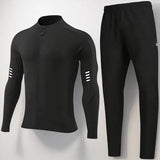 KomfortLine™ Set mit technologischem Sportstoff und aerodynamischem Design / Freiheit, Beweglichkeit und Stil für Ihren aktiven Alltag! – Schwarz