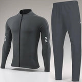 KomfortLine™ Set mit technologischem Sportstoff und aerodynamischem Design / Freiheit, Beweglichkeit und Stil für Ihren aktiven Alltag! – Grau
