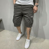 Liam™ Shorts aus Premium-Twill mit großzügigen Cargotaschen – Grau