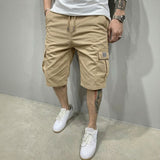 Liam™ Shorts aus Premium-Twill mit großzügigen Cargotaschen – Khaki