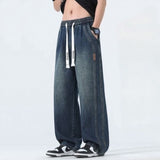 Toronto™ Jeans mit Kordelzugbund und Relaxed Fit – Dunkelblau