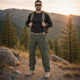 Nolan™ Taktikhose aus strapazierfähigem, wasserdichtem Twill mit zahlreichen Taschen – Grün