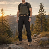 Nolan™ Taktikhose aus strapazierfähigem, wasserdichtem Twill mit zahlreichen Taschen – Schwarz