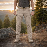 Nolan™ Taktikhose aus strapazierfähigem, wasserdichtem Twill mit zahlreichen Taschen – Khaki