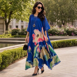 Florenza Kleid & Sheer Overlay Set / Mühelose, vielseitige Eleganz für alle Jahreszeiten! – Blau