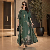 Florenza Kleid & Sheer Overlay Set / Mühelose, vielseitige Eleganz für alle Jahreszeiten! – Grün
