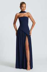 Tessa | Maxi-Kleid – Blau