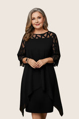 Madumali - Elegantes Und Bequemes Midikleid – Schwarz