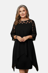 Amelia - Besonders weiches Midikleid – Schwarz