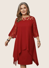 Madumali - Elegantes Und Bequemes Midikleid – Rot