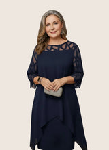 Madumali - Elegantes Und Bequemes Midikleid – Blau