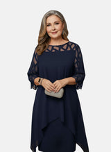 Amelia - Besonders weiches Midikleid – Blau