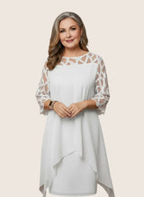Madumali - Elegantes Und Bequemes Midikleid – Weiß