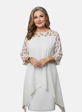 Amelia - Besonders weiches Midikleid – Weiß