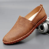 Oneill - Handgefertigte Leder Loafer – Braun