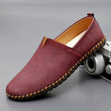 Oneill - Handgefertigte Leder Loafer – Rot
