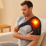 ThermaEase | Kabelloses beheiztes Schultermassagegerät – Schwarz