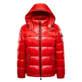Herren-Winterjacke mit isolierter Struktur | pufferbauweise – Rot