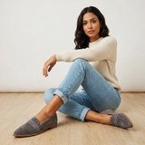 Stilvolle Damen Loafers – Elira – Grau