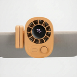 Tragbarer Klemmventilator Mit Display - Aeroclip – Orange