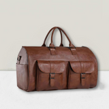 Lillfrid | Klassische Wochenendtasche mit Vintage-Touch – Braun