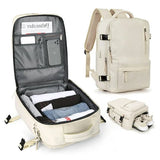 Travex | Multifunktionaler Rucksack für Damen Reisen – Beige