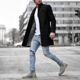 Herren Winter-Lässig Bequem Mantel | Warme – Schwarz