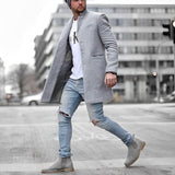 Herren Winter-Lässig Bequem Mantel | Warme – Grau